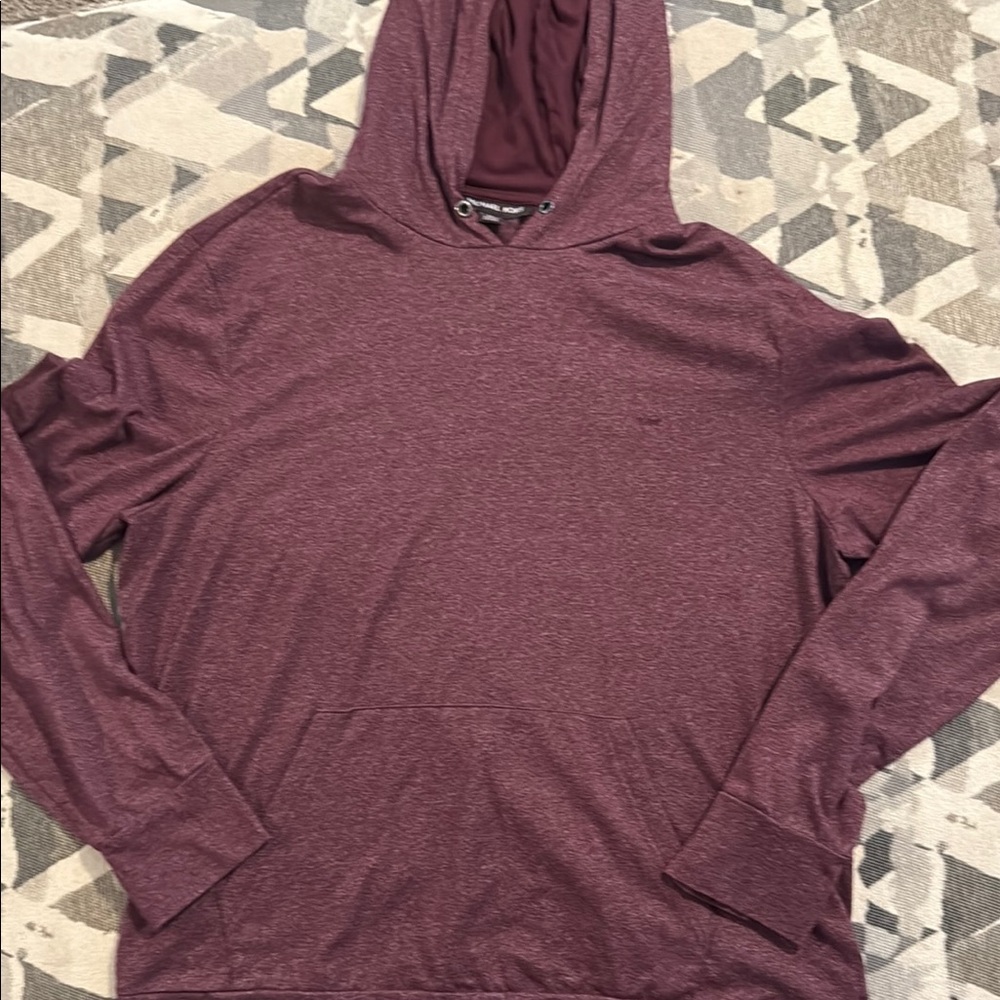 Michael Kors Burgundy Hooded Pullover